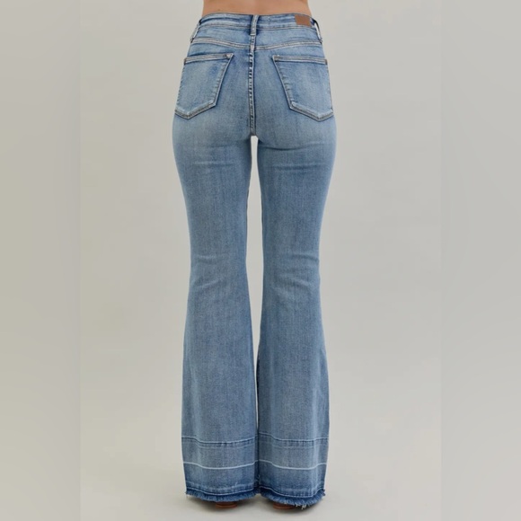 Judy Blue Jeans Tummy Control With Release Hem Flare High Waist NWT - Picture 8 of 9